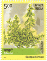 Indian Postage Stamp on Brahmi