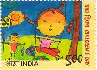 Indian Postage Stamp on Children's Day