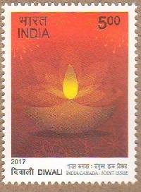 Indian Postage Stamp on DIWALI INDIA CANADA