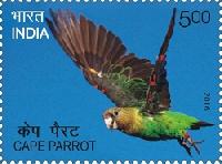 Indian Postage Stamp on Exotic Birds