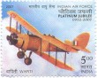 Indian Postage Stamp on Indian Air Force Platinum Jubilee 1932-2007 - Wapiti