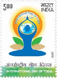 Indian Postage Stamp on International Yoga Day