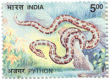 Indian Postage Stamp on Nature India : Snakes