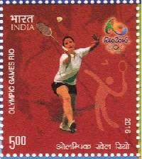 Indian Postage Stamp on Olympic Games Rio