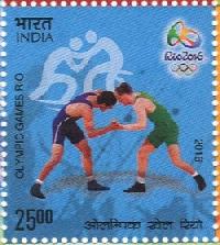 Indian Postage Stamp on Olympic Games Rio