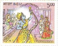 Indian Postage Stamp on RAMAYANA