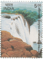 Indian Postage Stamp on Waterfalls Of India Athirapalli Falls