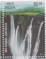 Indian Postage Stamp on Waterfalls Of India Jogfalls